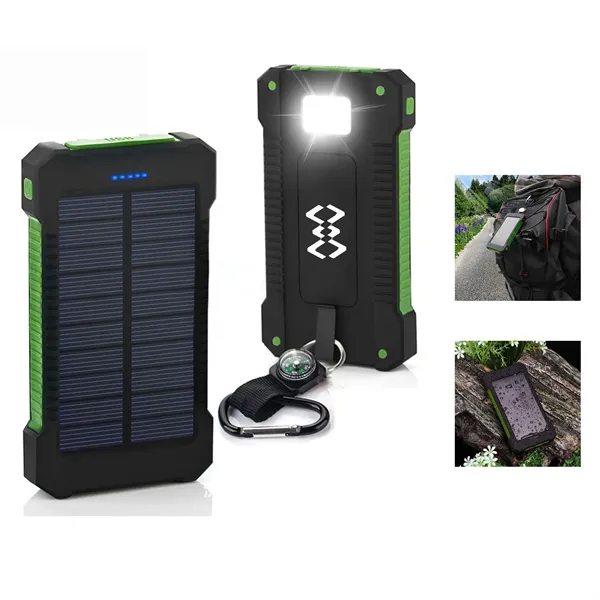 Solar 8000mAh Power Bank - Solar 8000mAh Power Bank - Image 0 of 3