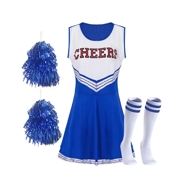 College Sports Cheerleader Uniform Outfit - College Sports Cheerleader Uniform Outfit - Image 1 of 3