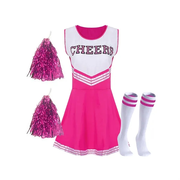 College Sports Cheerleader Uniform Outfit - College Sports Cheerleader Uniform Outfit - Image 2 of 3