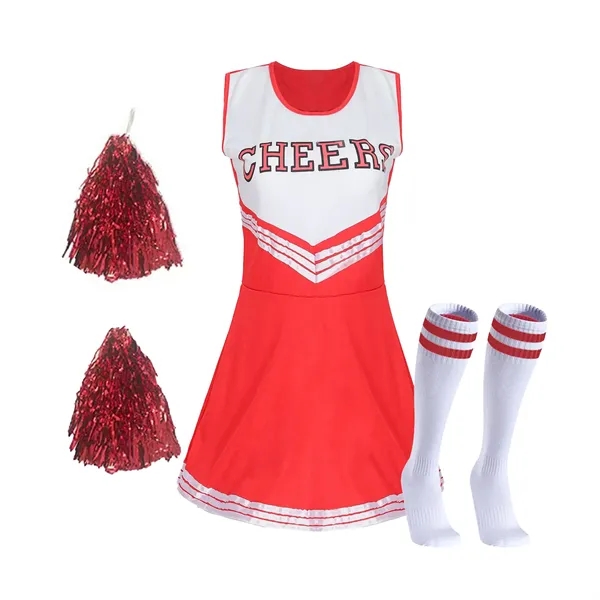 College Sports Cheerleader Uniform Outfit - College Sports Cheerleader Uniform Outfit - Image 3 of 3