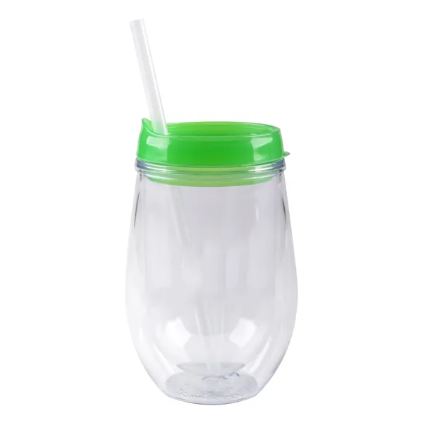 10 Oz. Double Wall Plastic Insulated Wine Tumbler - 10 Oz. Double Wall Plastic Insulated Wine Tumbler - Image 3 of 3