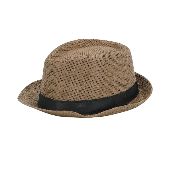 Nature Straw Fedora Hat - Nature Straw Fedora Hat - Image 3 of 17