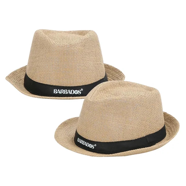 Nature Straw Fedora Hat - Nature Straw Fedora Hat - Image 5 of 17