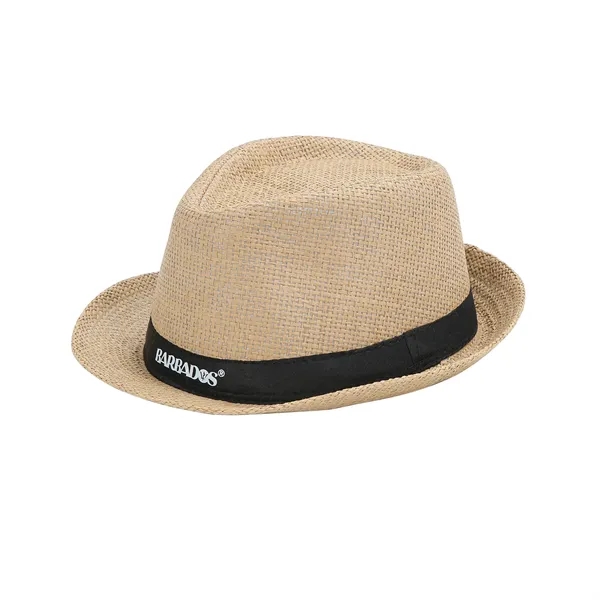 Nature Straw Fedora Hat - Nature Straw Fedora Hat - Image 6 of 17