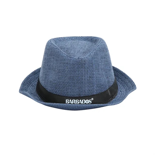Nature Straw Fedora Hat - Nature Straw Fedora Hat - Image 11 of 17