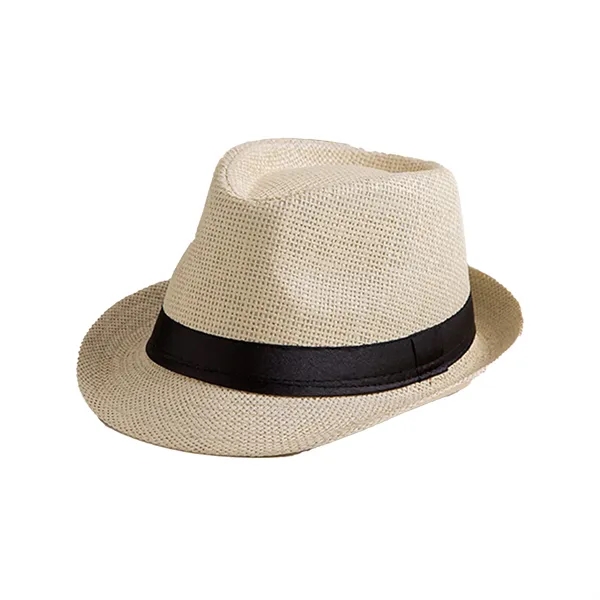 Nature Straw Fedora Hat - Nature Straw Fedora Hat - Image 16 of 17