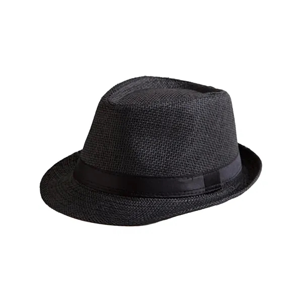 Nature Straw Fedora Hat - Nature Straw Fedora Hat - Image 17 of 17