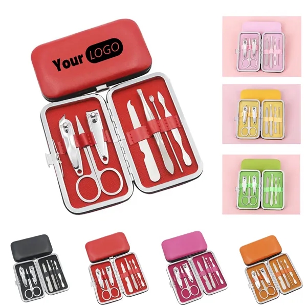 Exquisite 7-Piece Leather-look Manicure Set - Exquisite 7-Piece Leather-look Manicure Set - Image 0 of 2