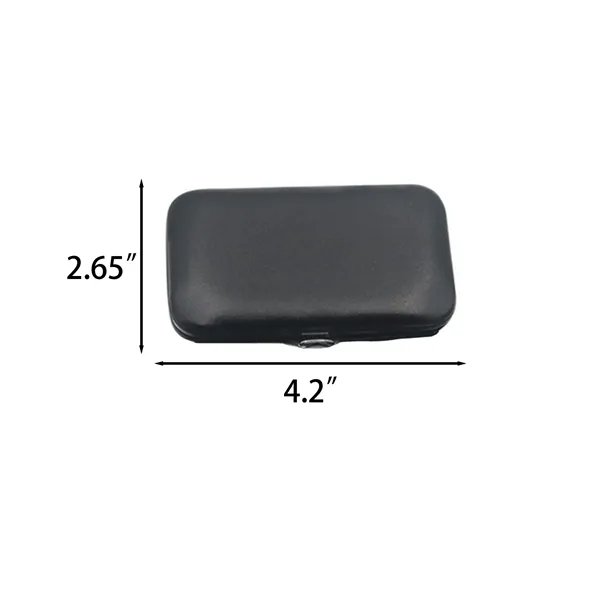 Exquisite 7-Piece Leather-look Manicure Set - Exquisite 7-Piece Leather-look Manicure Set - Image 1 of 2