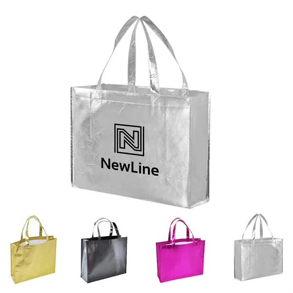 Metallic Laminated Shopping Bags - Metallic Laminated Shopping Bags - Image 0 of 3