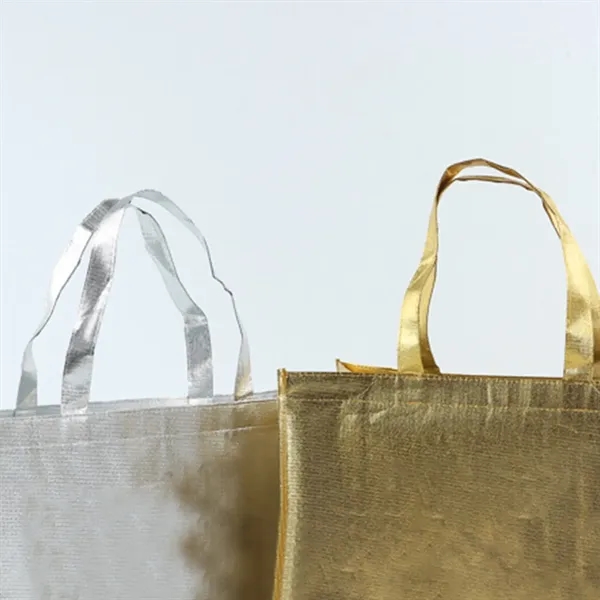 Metallic Laminated Shopping Bags - Metallic Laminated Shopping Bags - Image 1 of 3