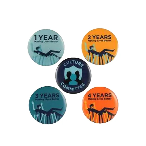 Round Pin Back Button - Round Pin Back Button - Image 1 of 3