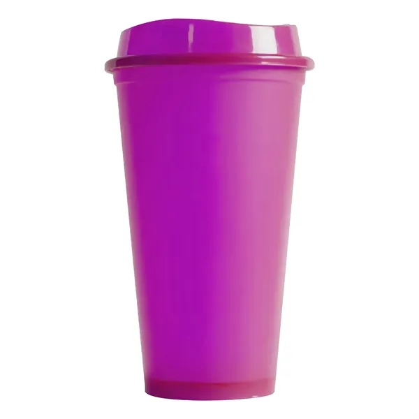 16Oz. Cheap Plastic Cup With Lid - 16Oz. Cheap Plastic Cup With Lid - Image 1 of 3