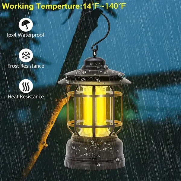 Rechargeable LED Camping Lantern with Hook - Rechargeable LED Camping Lantern with Hook - Image 1 of 5