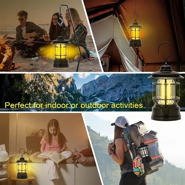 Rechargeable LED Camping Lantern with Hook - Rechargeable LED Camping Lantern with Hook - Image 5 of 5