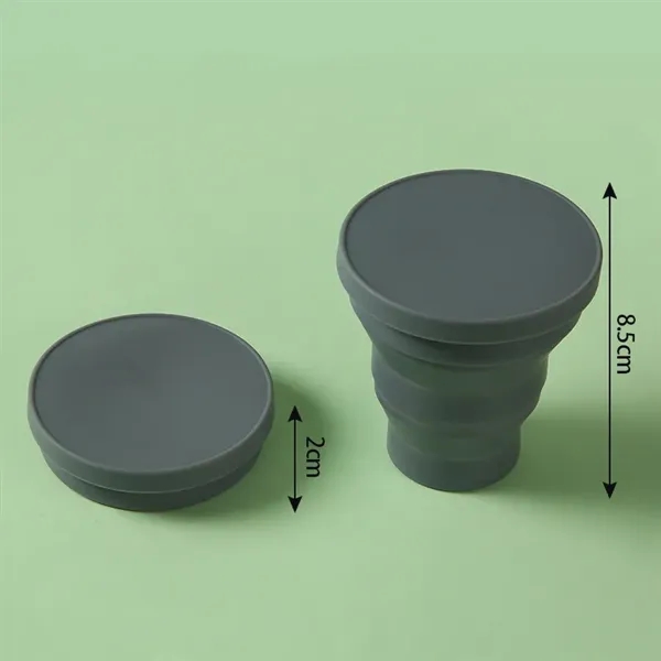 Foldable Silicone Camping Water Cup - Foldable Silicone Camping Water Cup - Image 9 of 11