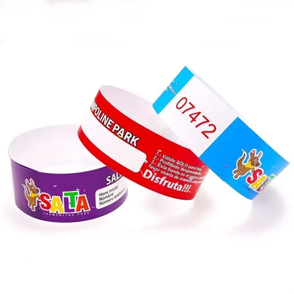 Custom Paper Wristbands for Events - Custom Paper Wristbands for Events - Image 3 of 4