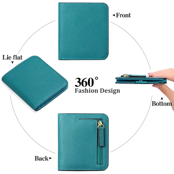 Rfid Blocking Compact Leather Pocket Wallet - Rfid Blocking Compact Leather Pocket Wallet - Image 1 of 2