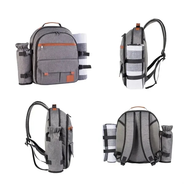Leakproof Insulated Cooler Picnic Backpack - Leakproof Insulated Cooler Picnic Backpack - Image 3 of 8