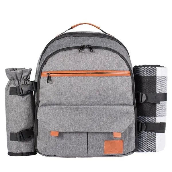 Leakproof Insulated Cooler Picnic Backpack - Leakproof Insulated Cooler Picnic Backpack - Image 4 of 8