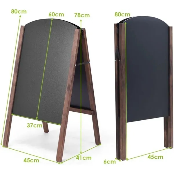 Wood Double Sided A Frame Chalkboard Sign - Wood Double Sided A Frame Chalkboard Sign - Image 4 of 5