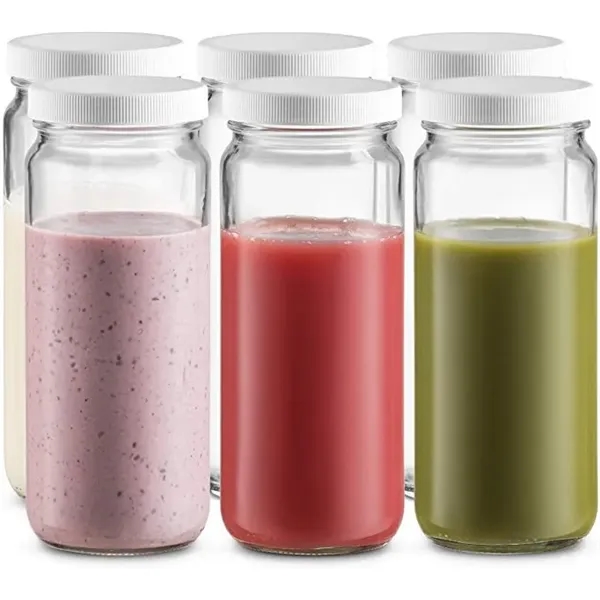 16 Oz Reusable Glass Water Juicing Bottle - 16 Oz Reusable Glass Water Juicing Bottle - Image 4 of 7