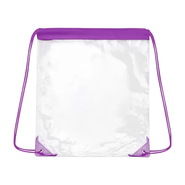 Clear Stadium Drawstring Backpack - Clear Stadium Drawstring Backpack - Image 24 of 26