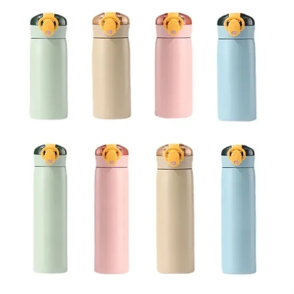 Kids Stainless Steel Insulated Water Bottle with Straw - Kids Stainless Steel Insulated Water Bottle with Straw - Image 1 of 2
