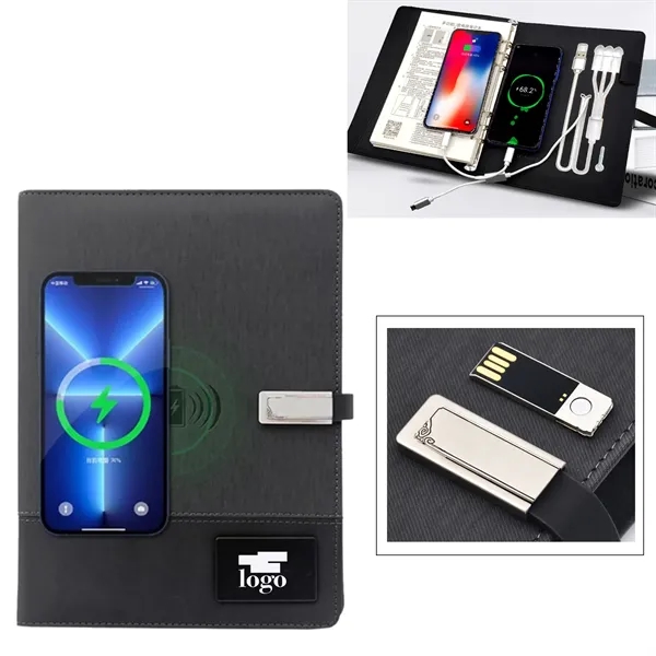 Usb Flash Drive Wireless Charging Notebook - Usb Flash Drive Wireless Charging Notebook - Image 0 of 1