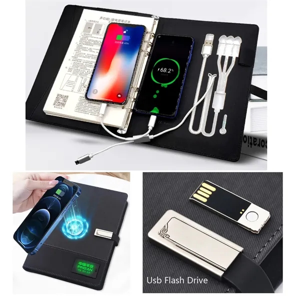 Usb Flash Drive Wireless Charging Notebook - Usb Flash Drive Wireless Charging Notebook - Image 1 of 1