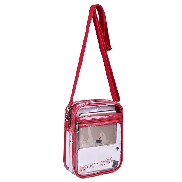 Clear Pvc Crossbody Purse Bag - Clear Pvc Crossbody Purse Bag - Image 5 of 20