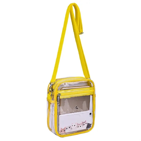 Clear Pvc Crossbody Purse Bag - Clear Pvc Crossbody Purse Bag - Image 7 of 20