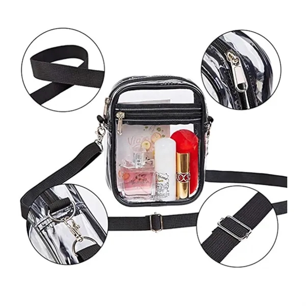 Clear Pvc Crossbody Purse Bag - Clear Pvc Crossbody Purse Bag - Image 16 of 20