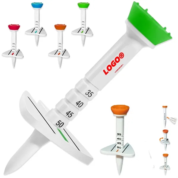 Adjustable Golf Tee with Alignment Aid In Stock - Adjustable Golf Tee with Alignment Aid In Stock - Image 0 of 10