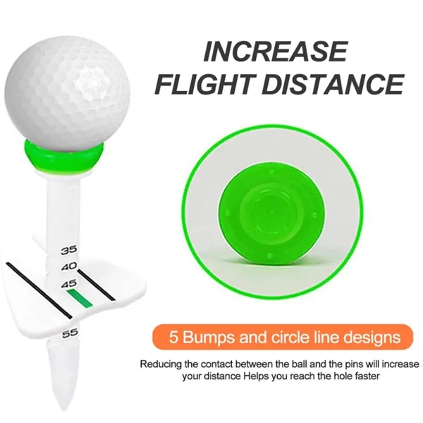 Adjustable Golf Tee with Alignment Aid In Stock - Adjustable Golf Tee with Alignment Aid In Stock - Image 3 of 10