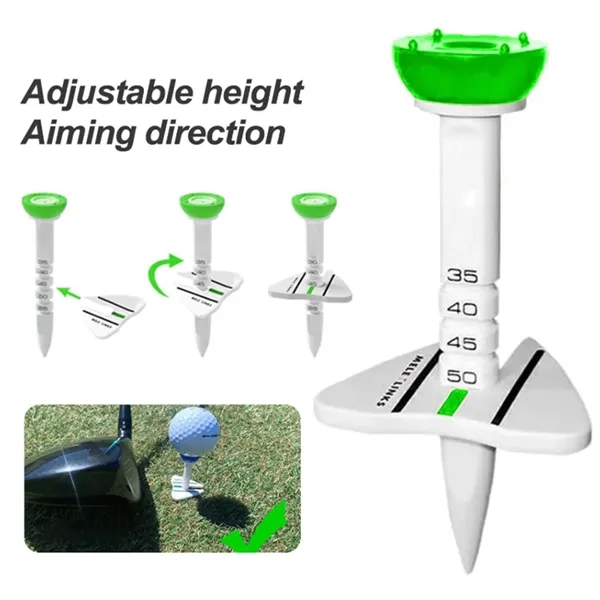 Adjustable Golf Tee with Alignment Aid In Stock - Adjustable Golf Tee with Alignment Aid In Stock - Image 4 of 10