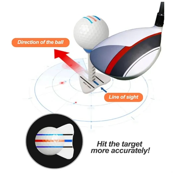 Adjustable Golf Tee with Alignment Aid In Stock - Adjustable Golf Tee with Alignment Aid In Stock - Image 6 of 10