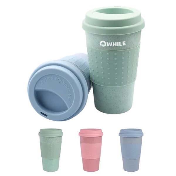 Tumbler 12oz Wheat straw BPA Free Travel Mug - Tumbler 12oz Wheat straw BPA Free Travel Mug - Image 0 of 5