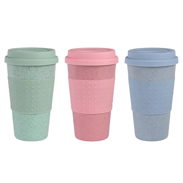 Tumbler 12oz Wheat straw BPA Free Travel Mug - Tumbler 12oz Wheat straw BPA Free Travel Mug - Image 2 of 5