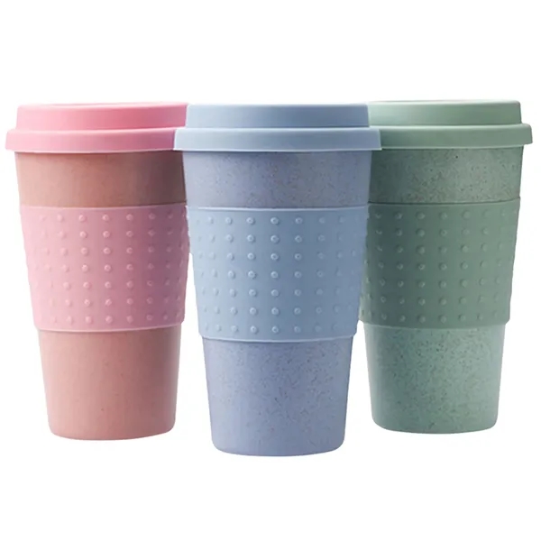 Tumbler 12oz Wheat straw BPA Free Travel Mug - Tumbler 12oz Wheat straw BPA Free Travel Mug - Image 5 of 5