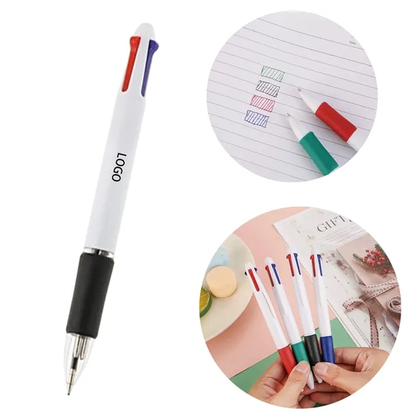 Four Color Retractable Ballpoint Pen - Four Color Retractable Ballpoint Pen - Image 0 of 4