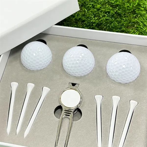Personalized Gift Set with Golf Tee Putting Green Fork - Personalized Gift Set with Golf Tee Putting Green Fork - Image 2 of 3