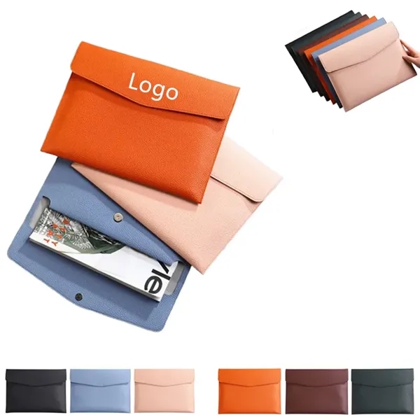PU Leather A4 File Folder Document Holder - PU Leather A4 File Folder Document Holder - Image 0 of 5