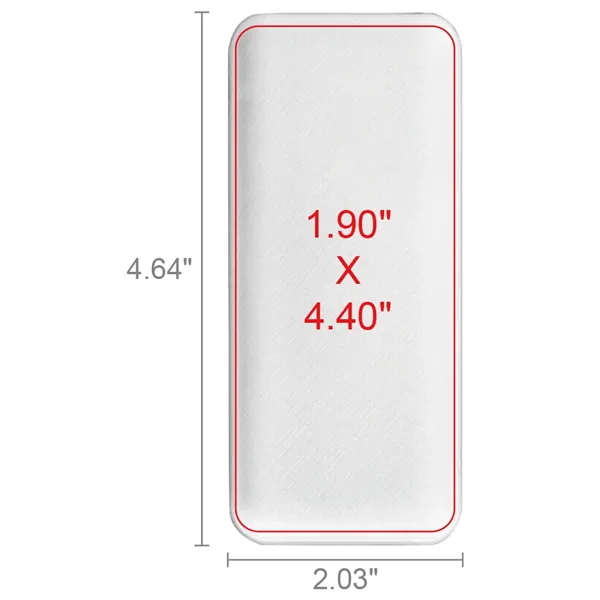 Janesville Mega 2.1 Fabric Texture Power Bank - Janesville Mega 2.1 Fabric Texture Power Bank - Image 10 of 10