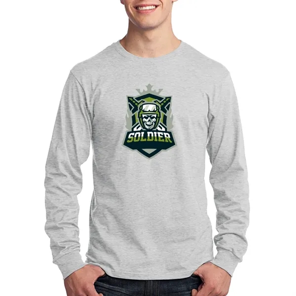 Port & Company® Long Sleeve Cotton T-Shirt - Port & Company® Long Sleeve Cotton T-Shirt - Image 3 of 22
