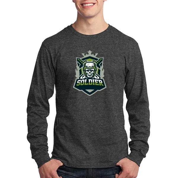 Port & Company® Long Sleeve Cotton T-Shirt - Port & Company® Long Sleeve Cotton T-Shirt - Image 8 of 22