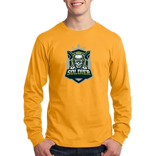 Port & Company® Long Sleeve Cotton T-Shirt - Port & Company® Long Sleeve Cotton T-Shirt - Image 9 of 22