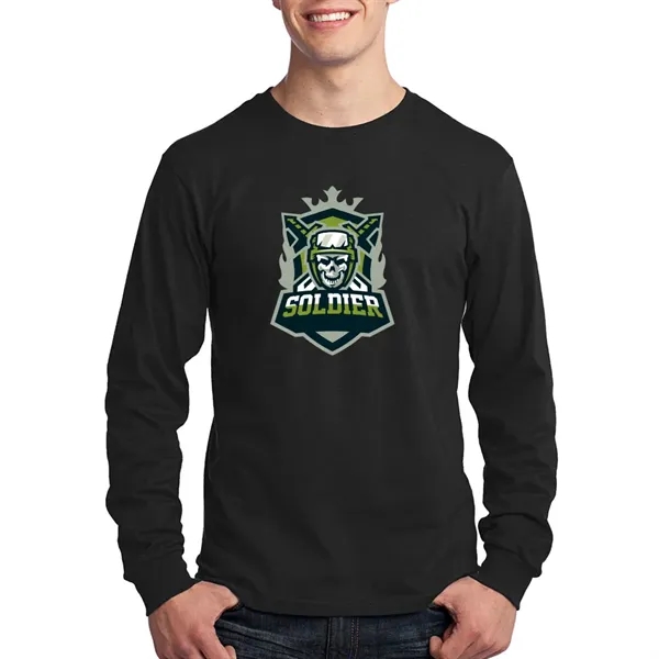 Port & Company® Long Sleeve Cotton T-Shirt - Port & Company® Long Sleeve Cotton T-Shirt - Image 11 of 22