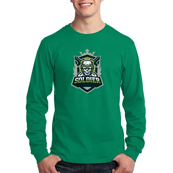 Port & Company® Long Sleeve Cotton T-Shirt - Port & Company® Long Sleeve Cotton T-Shirt - Image 12 of 22