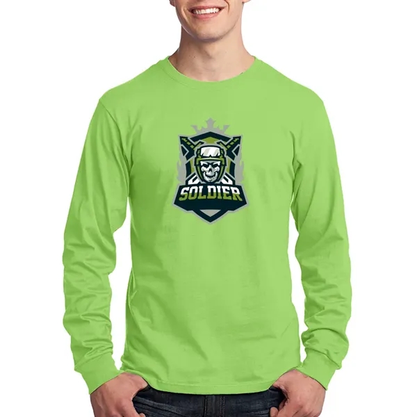 Port & Company® Long Sleeve Cotton T-Shirt - Port & Company® Long Sleeve Cotton T-Shirt - Image 14 of 22